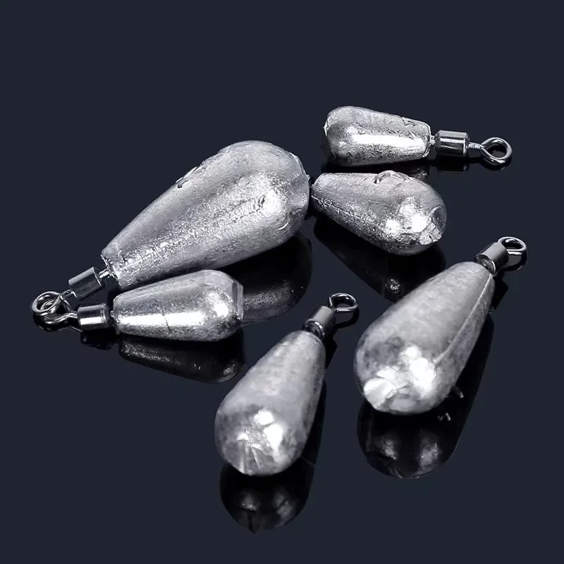 Fishing Equipment Set - 10 pz/lotto peso pesca platina 3.5g