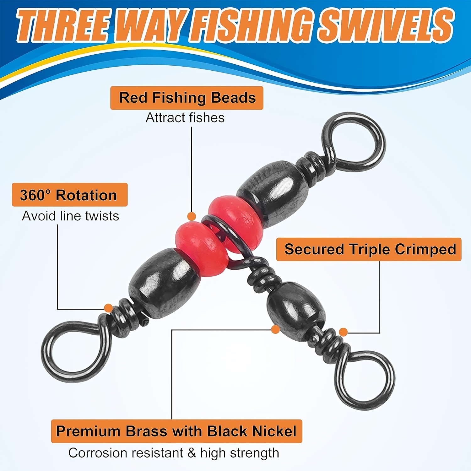 3 Girelle a tre vie, Girevole  - Fishing Equipment Set recensione e prezzo