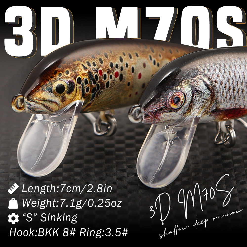Esche da Pesca B&U Sinking Min - Trout Fishing Lure recensione e prezzo