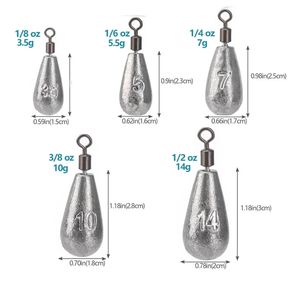 10 pz/lotto peso pesca platina - Fishing Equipment Set recensione e prezzo
