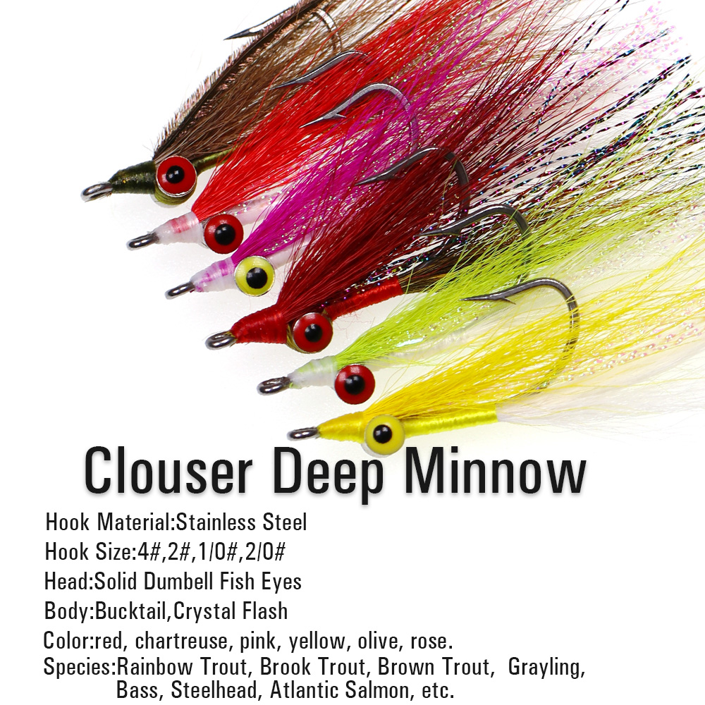 Wifreo 3 pz/6 pz Bucktail Clou - Trout Fishing Lure recensione e prezzo